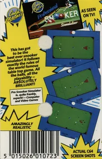 Professional Snooker Simulator - Dos