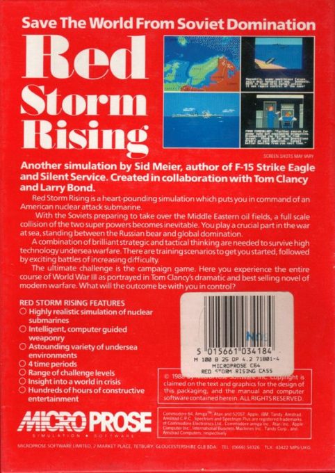 Red Storm Rising dos