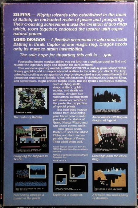 Rings Of Zilfin - Dos