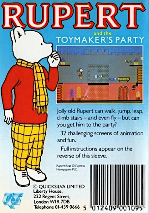 Rupert and the Toymaker's Party dos