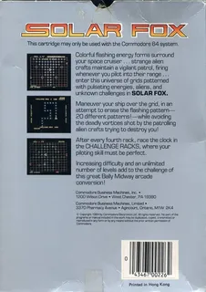 Solar Fox - Dos