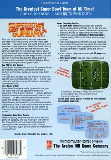 Super Bowl Sunday - Dos