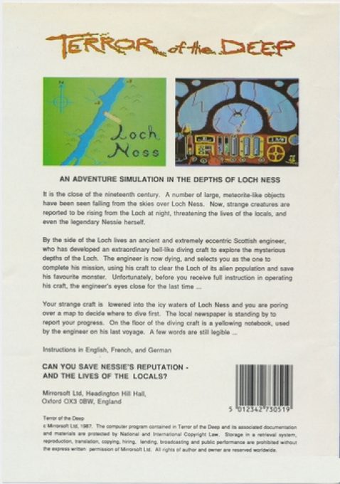 Terror Of The Deep dos