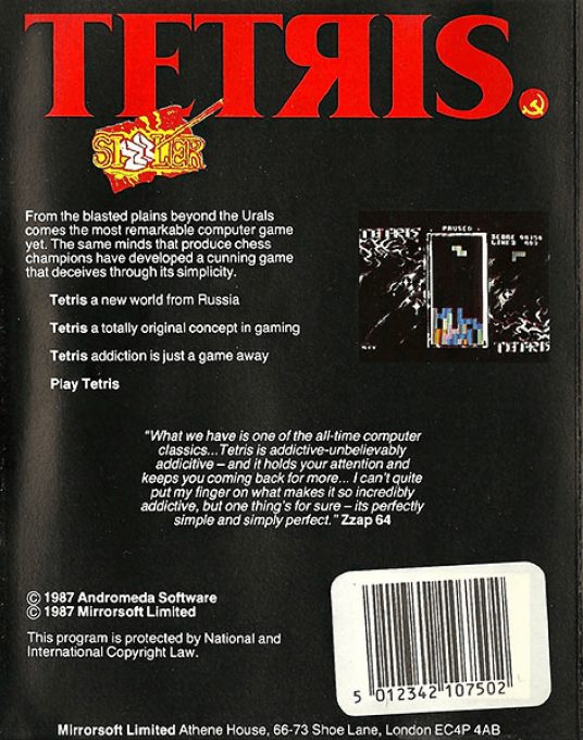 Tetris (Mirrorsoft) dos