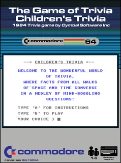 The Game of Trivia : Children's Trivia