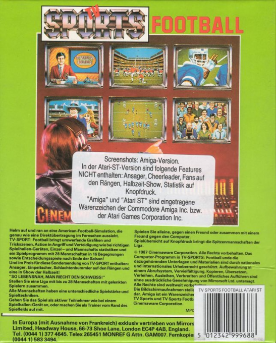 Tv Sports Football - Dos