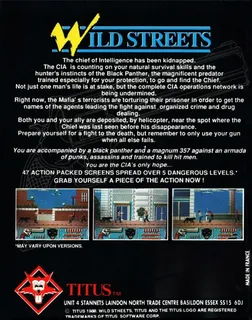 Wild Streets dos