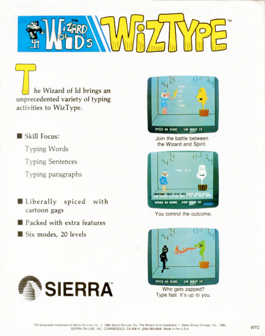 Wizard of Id's WizType dos