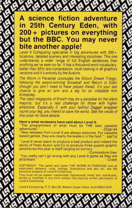 The Worm In Paradise - Dos