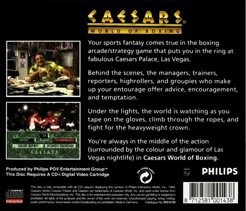 Caesars World Of Boxing - Dos