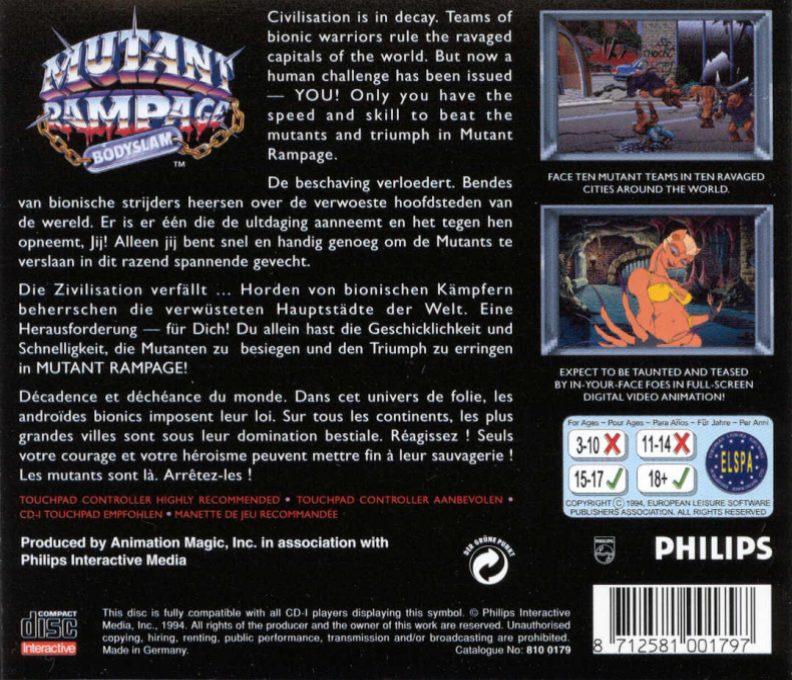 Mutant Rampage - Bodyslam - Dos