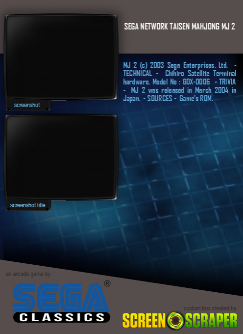 Sega Network Taisen Mahjong MJ2 - Dos