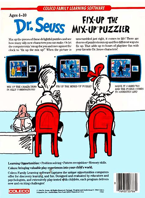 Dr. Seuss's Fix-up The Mix-up Puzzler - Dos