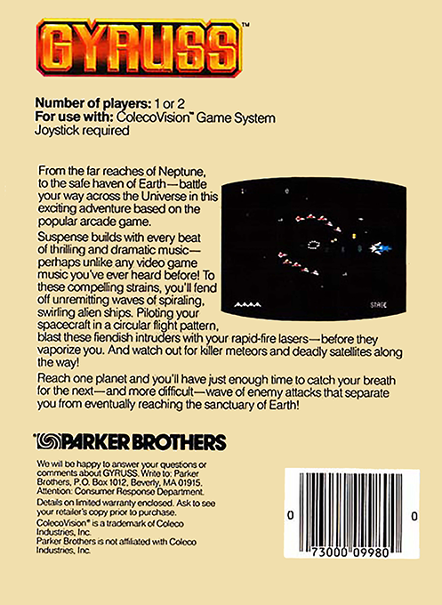 Gyruss - Dos