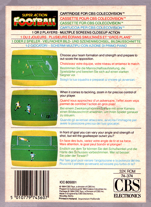 Super Action Football - Dos