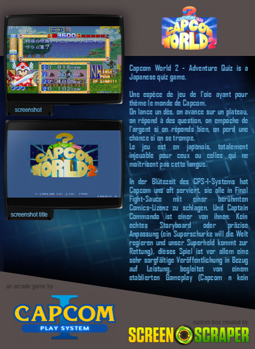 Adventure Quiz Capcom World 2 - Dos