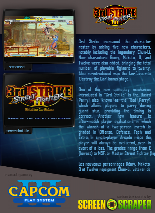 Street Fighter III : 3rd Strike - Fight for the Future - Dos