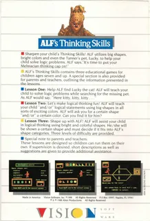 Alf's Thinking Skills - Dos