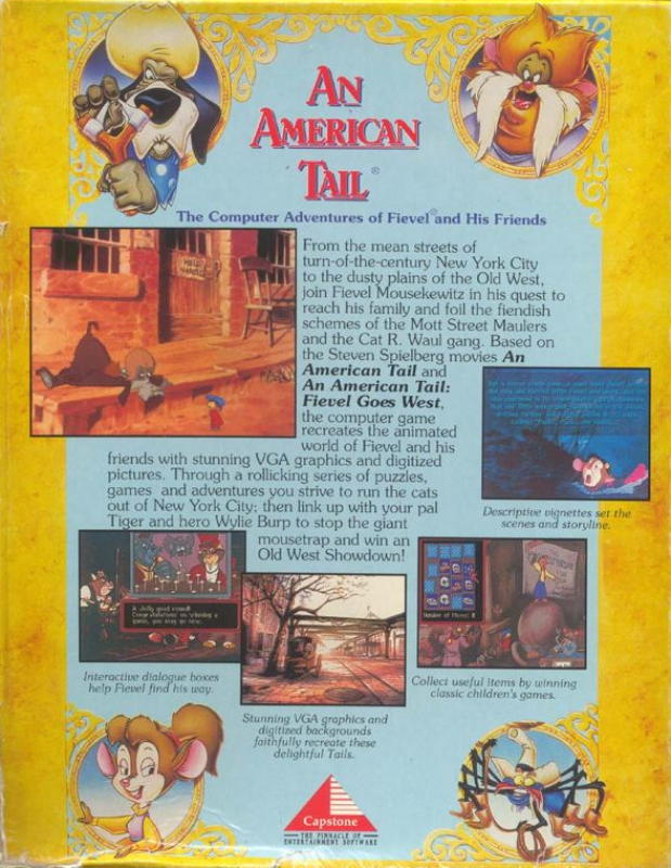 An American Tail : The Computer Adventures of Fievel and His Friends - Dos