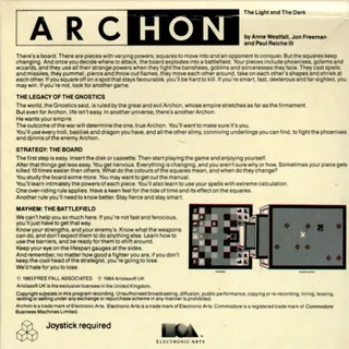 Archon : The Light and the Dark - Dos