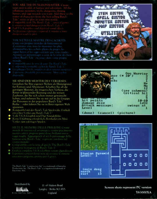 Bard's Tale - Construction Set - Dos