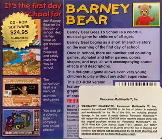 Barney Bear Goes to School - Dos