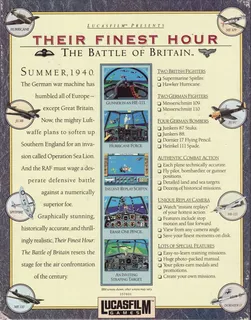 Battle Of Britain 1940 Their Finest Hour - Dos