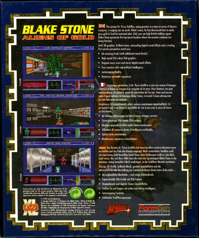 Blake Stone : Aliens of Gold - Dos