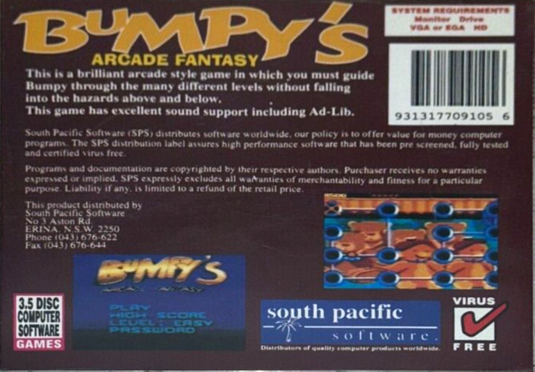 Bumpy's Arcade Fantasy - Dos