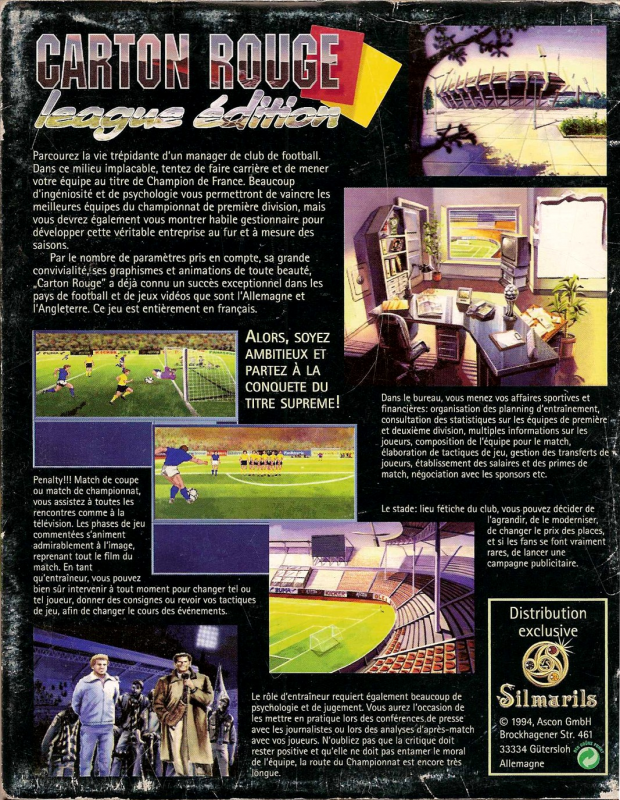 Carton Rouge : League Edition - Dos