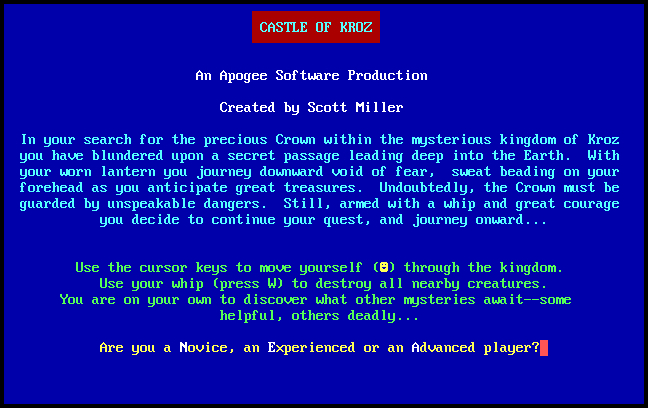 Castle of Kroz