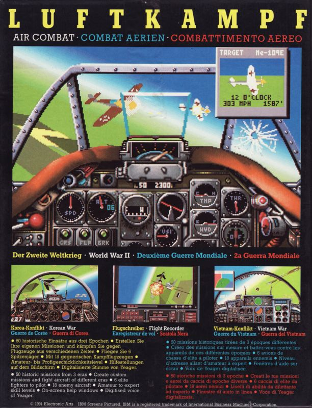 Chuck Yeager Air Combat - Dos