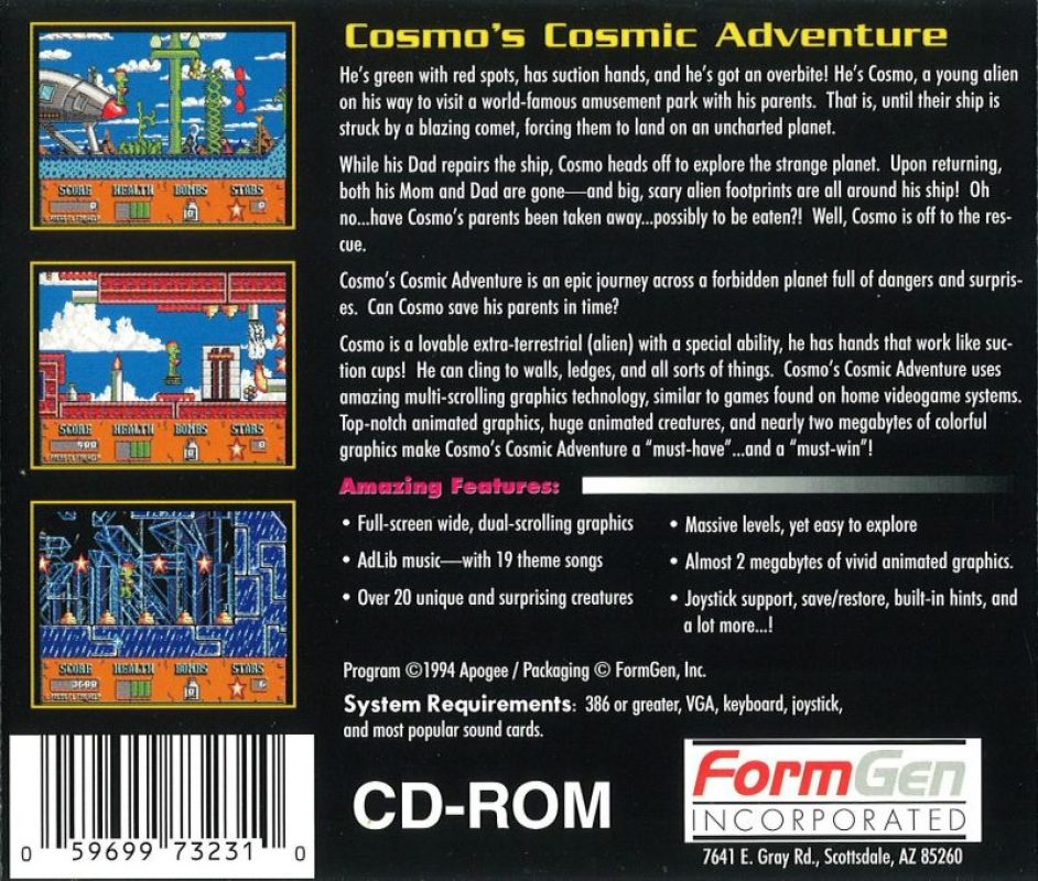 Cosmos Cosmic Adventure Forbidden Planet - Dos