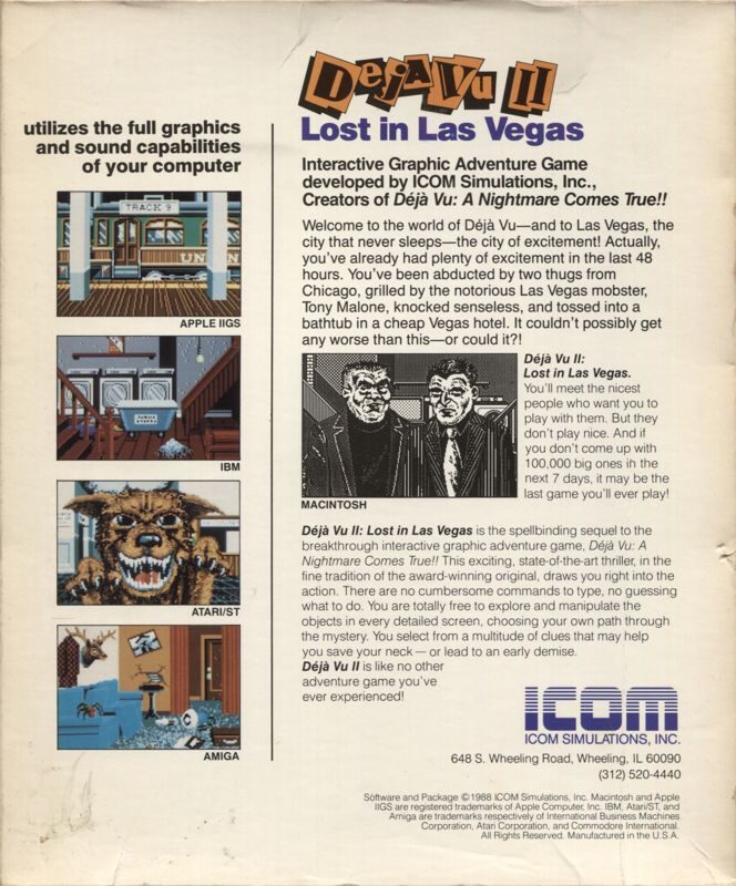 Deja Vu II : Lost in Las Vegas dos