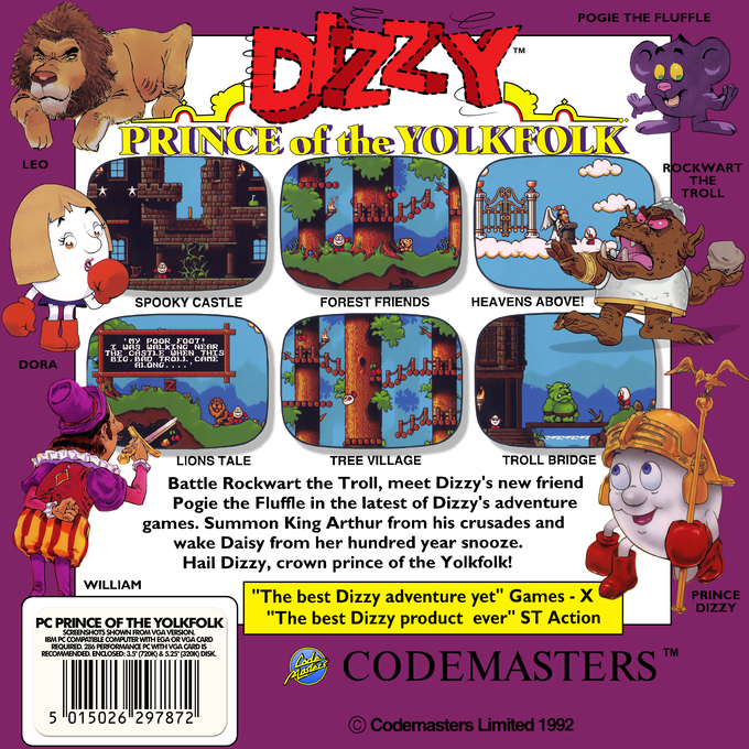 Dizzy 6 - Prince Of The Yolkfolk - Dos
