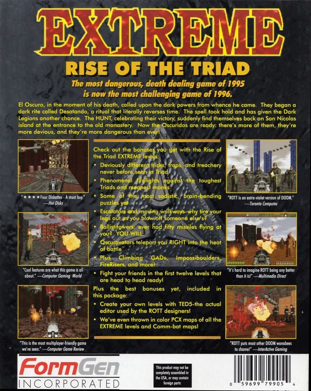 Extreme Rise Of The Triad dos