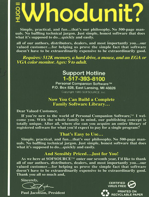 Hugo II - Whodunit - Dos