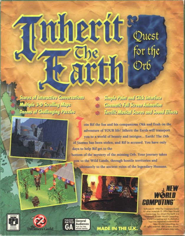 Inherit the Earth : Quest for the Orb dos