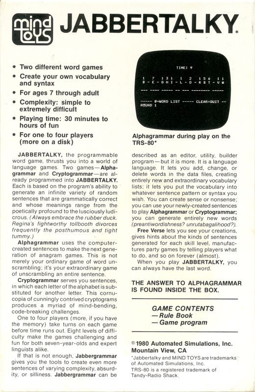 Jabbertalky dos
