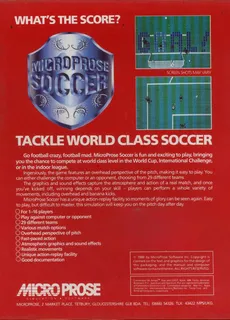 Keith Van Eron's Pro Soccer - Dos