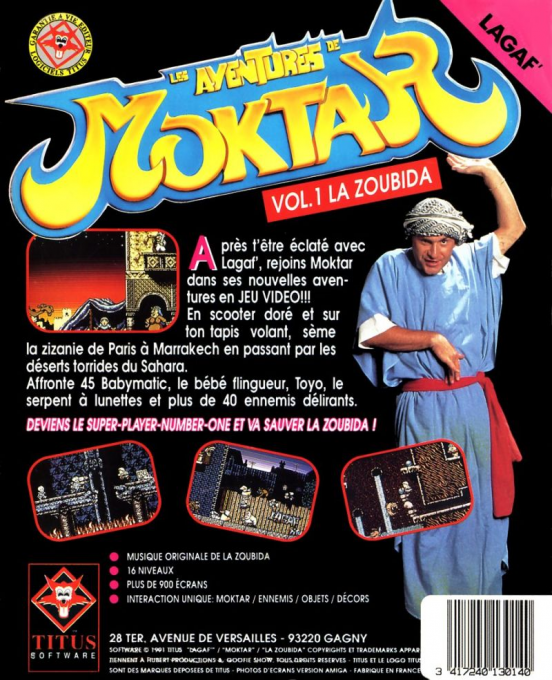 Les Aventures De Moktar - Dos