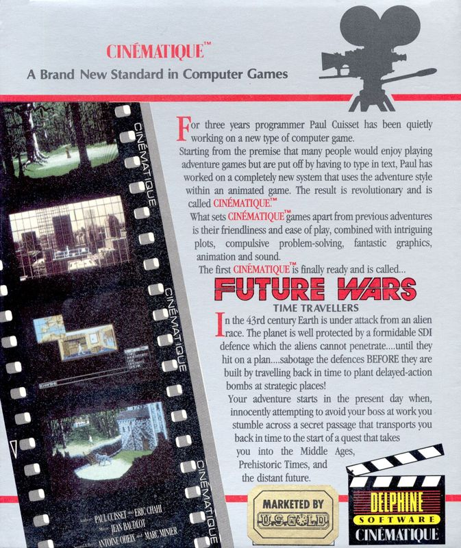 Les Voyageurs du Temps : La Menace - Dos