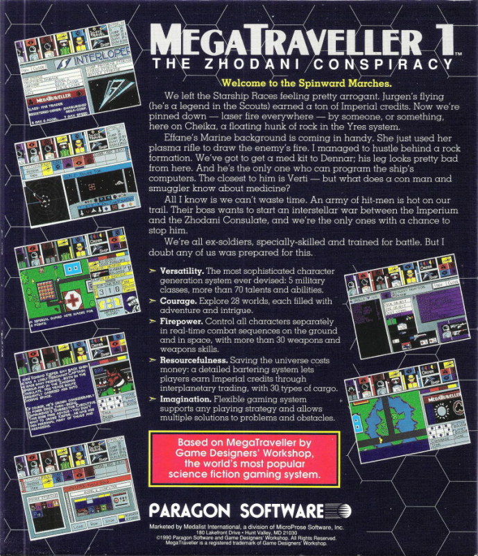 MegaTraveller - The Zhodani Conspiracy dos