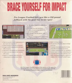 NFL Pro League Football - Dos