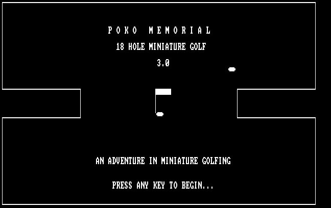Poko Memorial: 18th Hole Miniature Golf