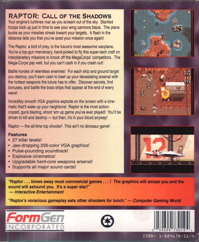 Raptor : Call of the Shadows dos