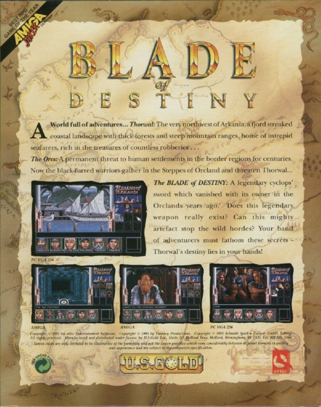 Realms of Arkania - 1. Blade of Destiny dos