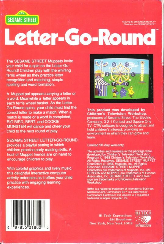 Sesame Street : Letter-Go-Round dos