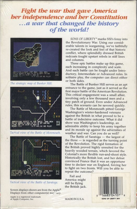Sons of Liberty dos