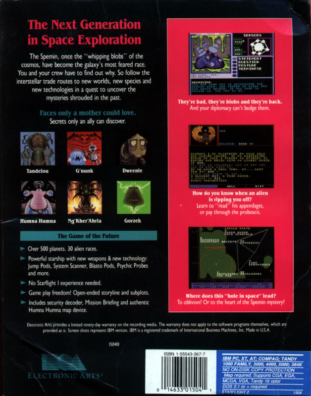 Starflight 2 : Trade Routes of the Cloud Nebula - Dos